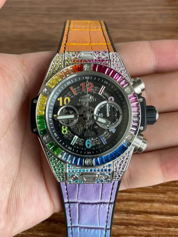 A masterpiece of craftsmanship HUBLOT Hublot BIG BANG Unico Rainbow Watch Big Bang Collection