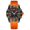 Breitling Endurance Pro 44mm Chronograph Orange Rubber Strap Men's Watch
