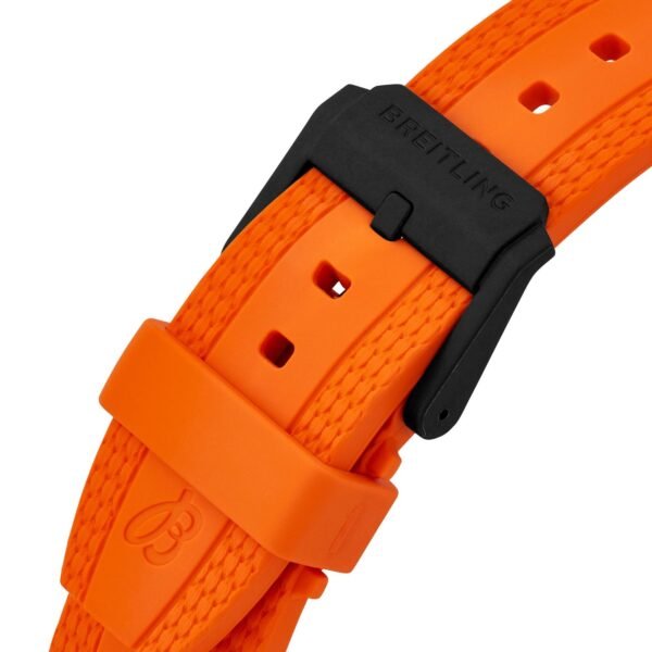 Breitling Endurance Pro 44mm Chronograph Orange Rubber Strap Men's Watch