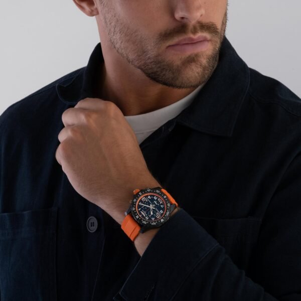 Breitling Endurance Pro 44mm Chronograph Orange Rubber Strap Men's Watch