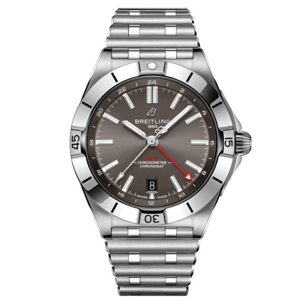 Breitling-Chronomat-Automatic-GMT-40mm-Mens-Watch-A32398101M1A1-40-mm-Grey-Dial Breitling Chronomat Automatic GMT 40mm Men’s Watch