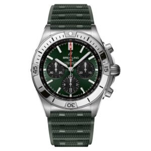 Breitling Chronomat B01 42mm Green Rubber Strap Chronograph Automatic Men’s Watch