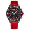 Breitling Endurance Pro 38mm Chronograph Red Rubber Strap Ladies Watch