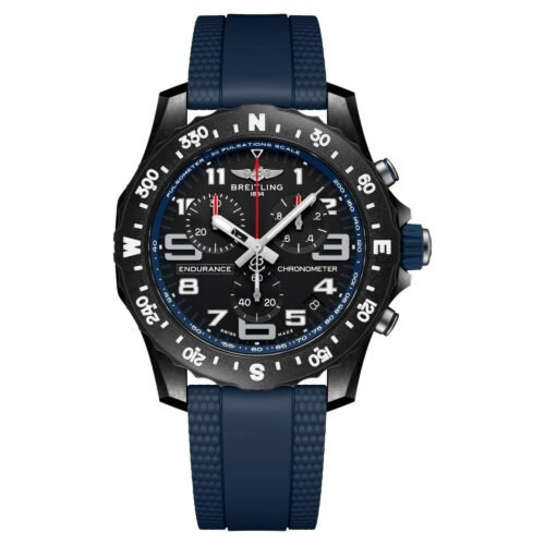 Breitling Endurance Pro 44mm Chronograph Navy Blue Rubber Strap Men’s Watch