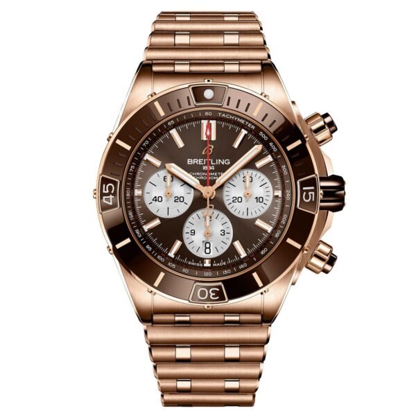 Breitling-Super-Chronomat-B01-44mm-18ct-Rose-Gold-Automatic-Mens-Watch-RB0136E31Q1R1-44-mm-Brown-Dial Breitling Super Chronomat B01 44mm 18ct Rose Gold Automatic Men's Watch