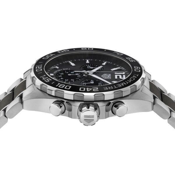 M103738_2 TAG Heuer Formula 1 Quartz Men's Grey Steel and Black Ceramic Chronograph 43mm Watch