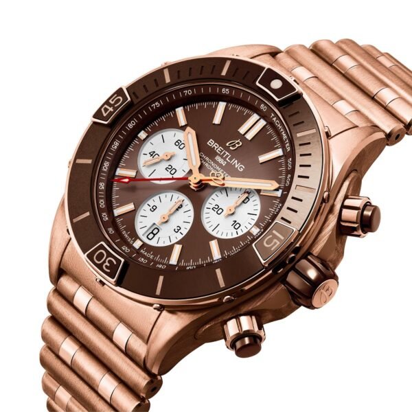 M125992_1 Breitling Super Chronomat B01 44mm 18ct Rose Gold Automatic Men's Watch