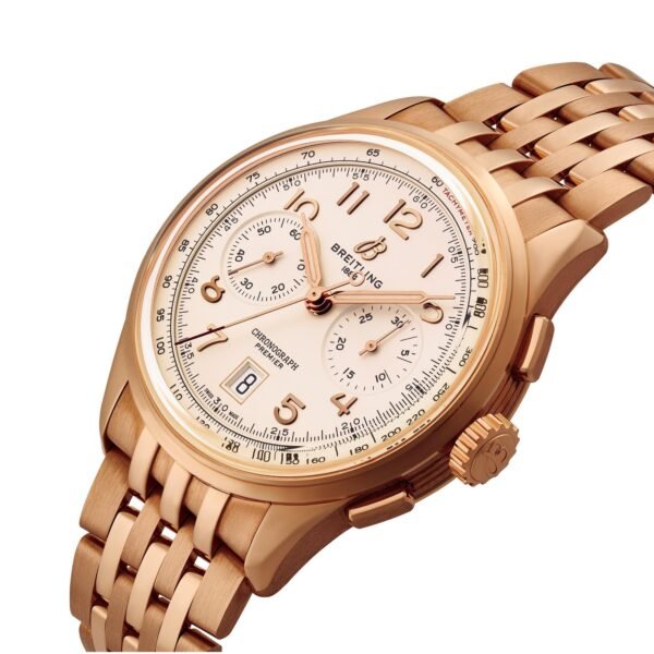 M136773_1 Breitling Premier B01 Chronograph 42mm 18ct Rose Gold Automatic Men’s Watch