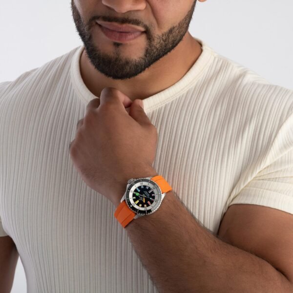 Breitling Superocean Automatic 42mm Orange Rubber Strap Watch