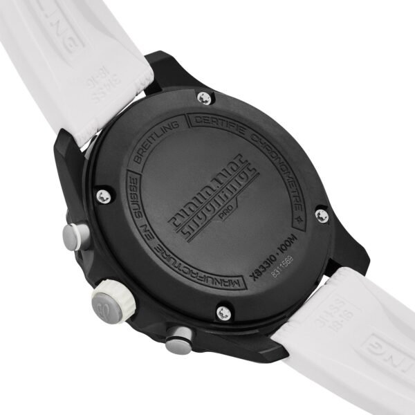 Breitling Endurance Pro 38mm Chronograph White Rubber Strap Ladies Watch