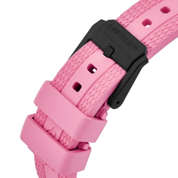 M144494_4 Breitling Endurance Pro 38mm Chronograph Pink Rubber Strap Ladies Watch