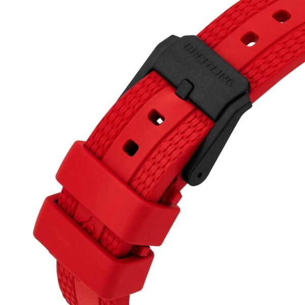 Breitling Endurance Pro 38mm Chronograph Red Rubber Strap Ladies Watch