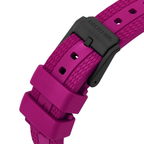 M144496_4 Breitling Endurance Pro 38mm Chronograph Purple Rubber Strap Ladies Watch