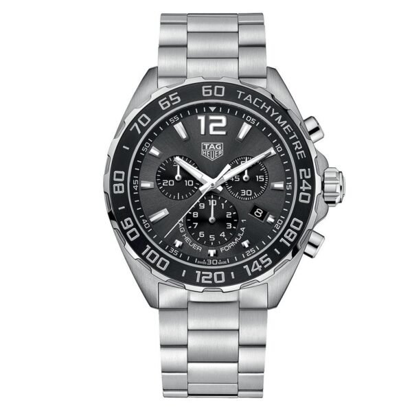 TAG Heuer Formula 1 Quartz Men's Grey Steel Chronograph 43mm Watch